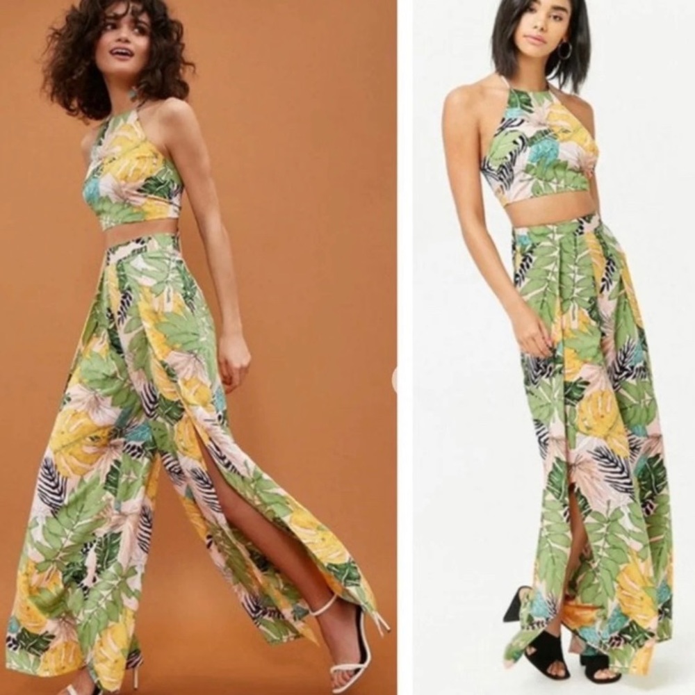 🔥🔥🔥🔥F21 Tropicql Palazzo Pants